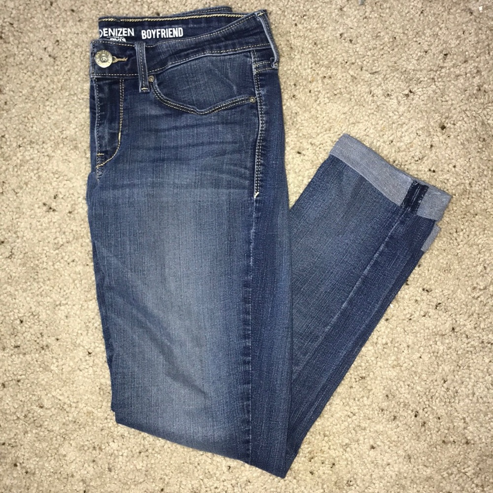 Blue denim jeans